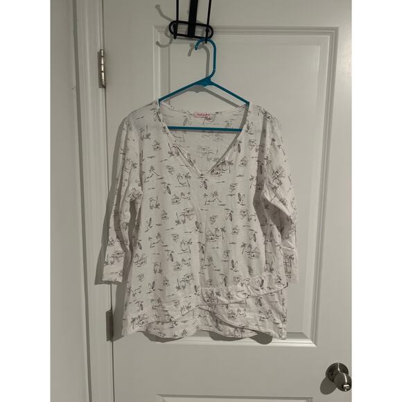 fresh produce Tops - Fresh Produce Jordan Top Tunic “Seascape” – Size Medium